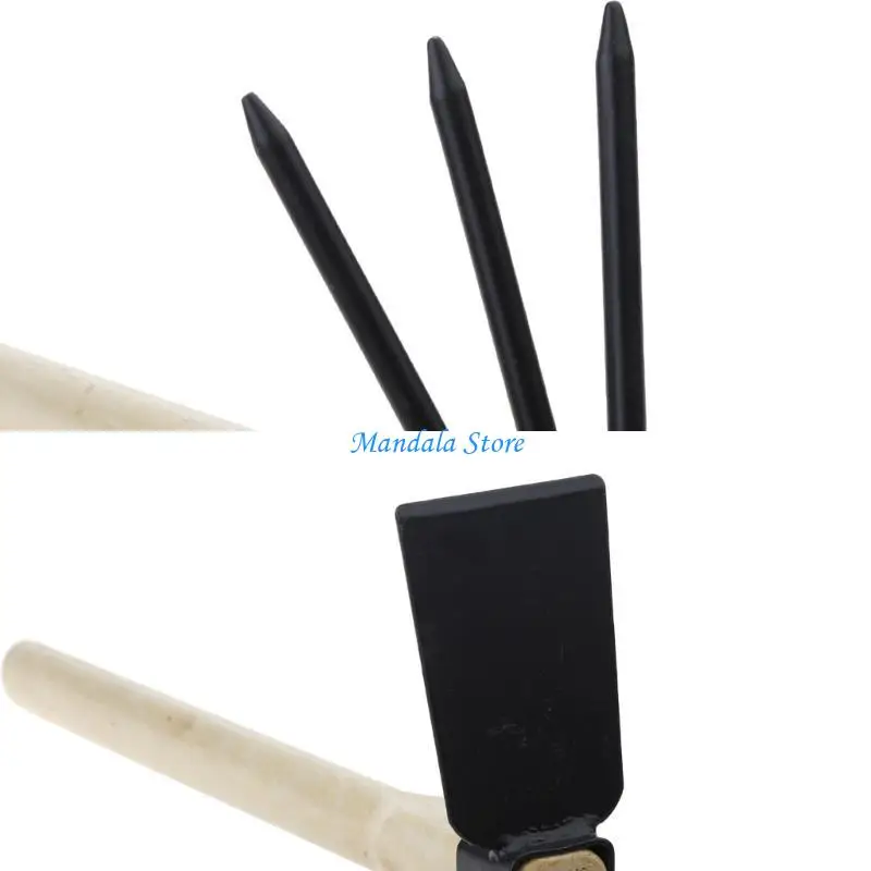 U2JC Small Hand Excavator and Hoe Combination Garden Tool Strong and for Sharp Hoe and Loose Soil Hand Tool Anti-bending