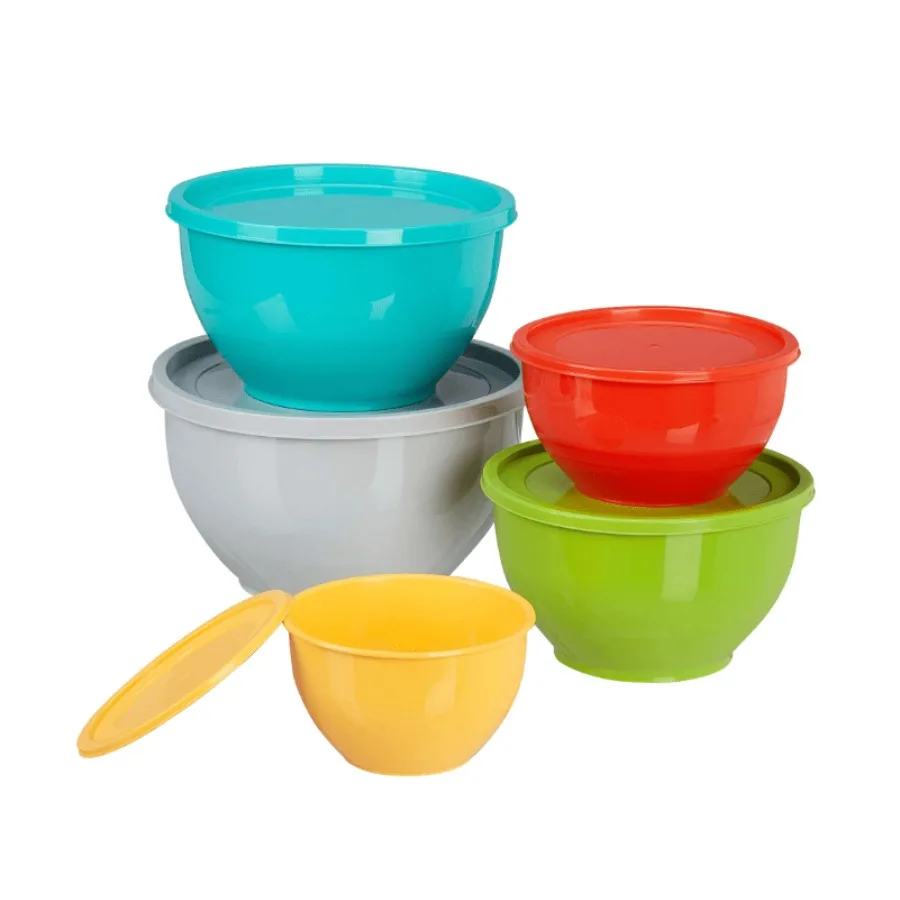 

Mainstays 10 Pc Plastic Mixing Bowl Set with Lids Assorted