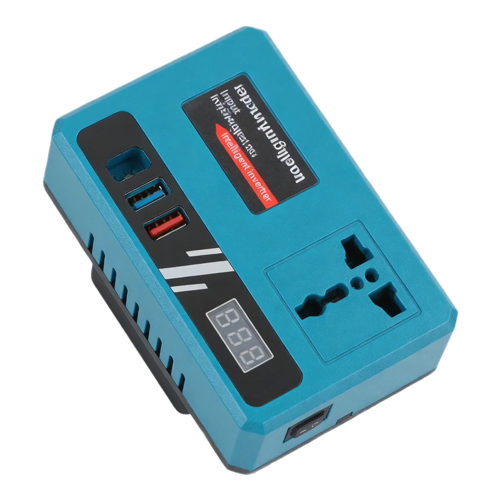 Current Display Inverter USB Charging Inverter For Home Appliances Approx 9.5*9.5*9.5cm Stable Power Supply Stable Power Output