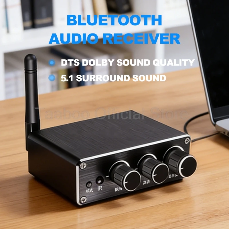 Lossless Bluetooth 5.2 Receiver Adapter HiFi DAC USB Playback Mic Input For Old Amplifier Speaker System Home Theater Karaoke