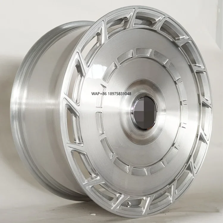 

New Wire-drawn Silver Forged Chrome Finish Pancake Wheel Hub 21 Inch 35mm 40mm 30mm Values for