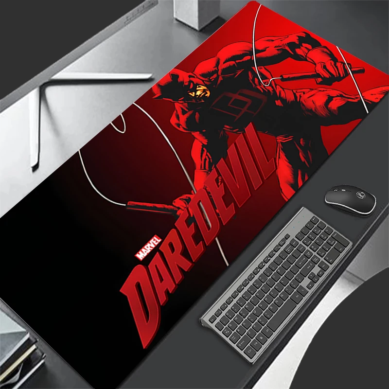 

Daredevil superhero Marvel cartoon Large Gaming Mouse Pad Computer Gaming Locking Edge MousePad Keyboardpad Avengers Alliance