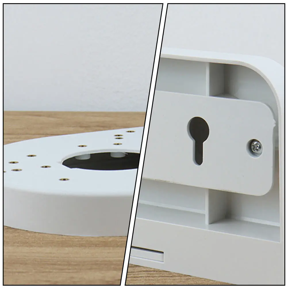 

1pc Camera Mount Bracket L Shape Wall Mount For Outdoor Security Camera Abs Indoor Dome Mounting Base Holder