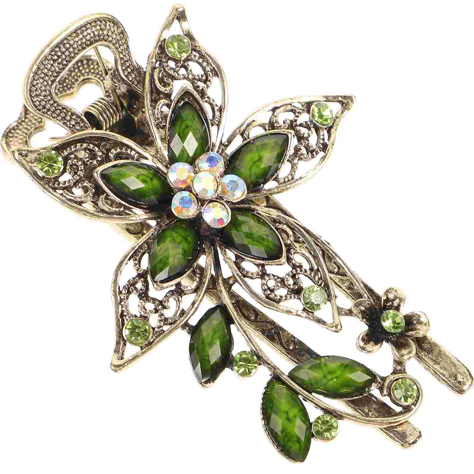 Accessory Elegant Hair Clips Nail Decor Floral French Vintage Flower Barrette Women's Wedding