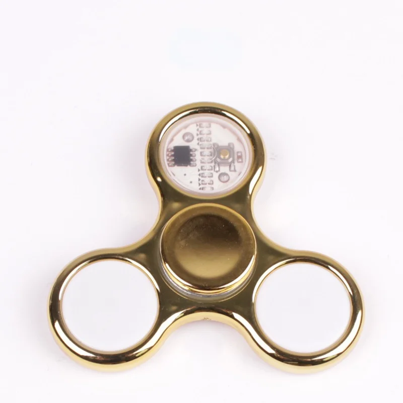 Fidget Spinner lumineux à lumière LED, créatif, 18 changements, Spinner à main EDC, jouets pour adultes, jouets anti-Stress au bureau