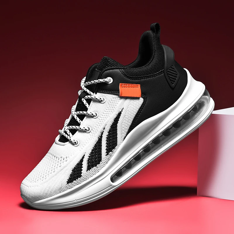 

Rotary Buckle Shock Absorbing Sneakers Unisex Thick Sole Non Slip Fitness Outdoor Racing Walking Shoes