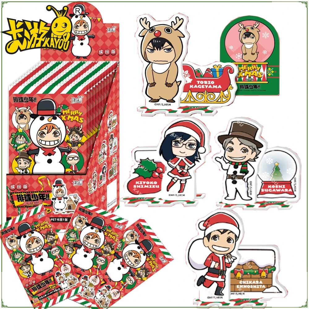 

KAYOU Original Haikyu!! Hinata Shōyō Sugawara Koushi Acrylic Stand Figure Rare Characters Trading Collectible Cards Kids Gifts