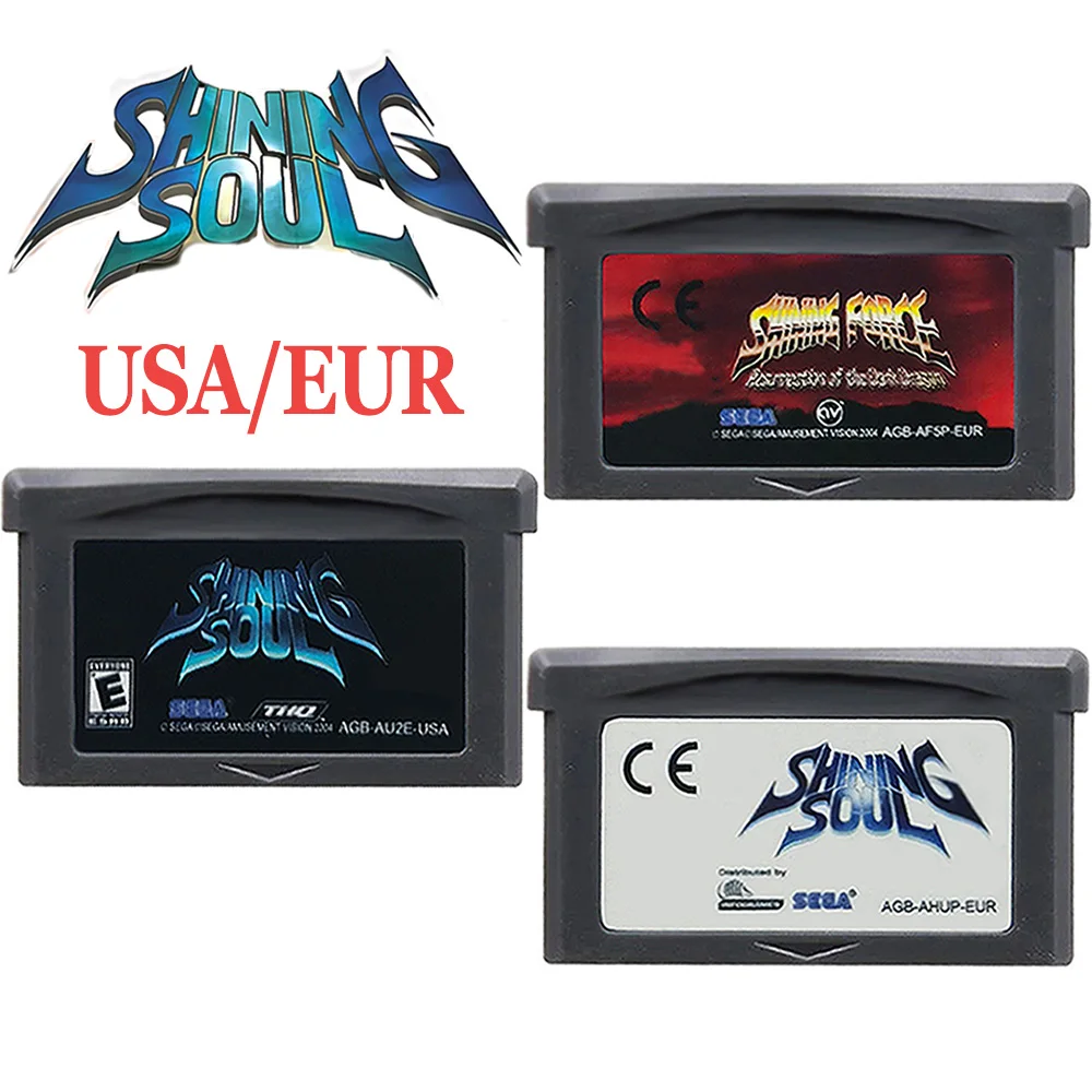 Shining Soul GBA Games Cartridge 32 Bit Video Game Console Card Shining Soul Series for Retro Fans Gift