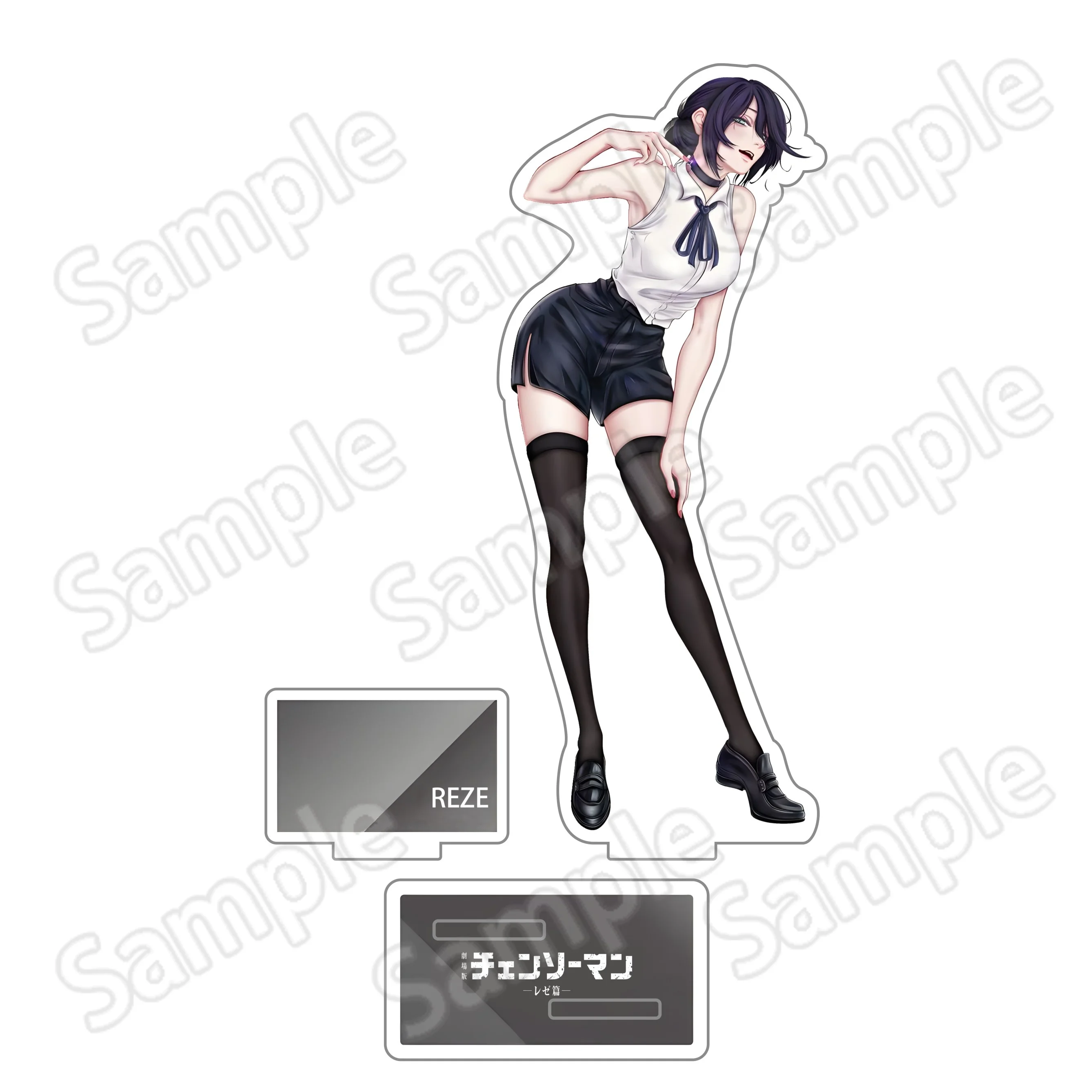 Chainsaw Man 15CM Double Slot Acrylic Stand Anime Figure Desktop Display Decor Otaku Fans Collection Gift Model Toy view 5