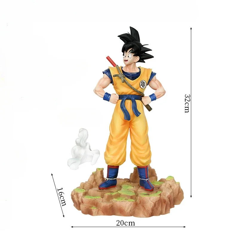 32cm Anime Dragon Ball Z Gk Son Goku Figurka Saiyan Son Goku Figurka Pvc Figurki akcji Statuetka Kolekcja Model Zabawki Prezenty