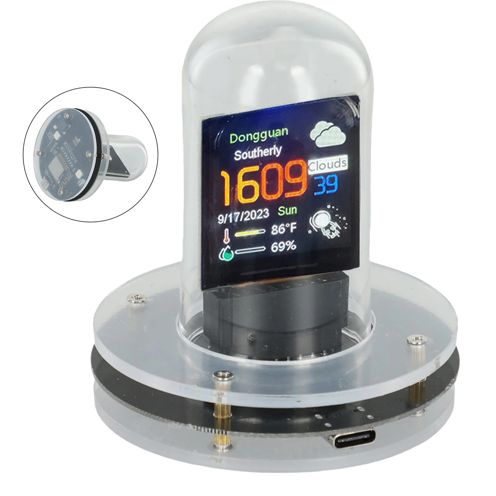 Digitale Uhr, Uhr, Datum, Update, Zeit, Update, Software, Upgrade, automatisches Update, englische Version, WLAN-Netzwerkuhr