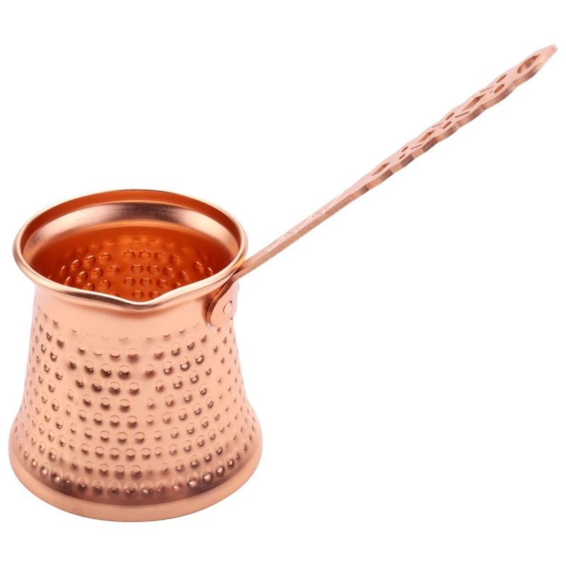 Cafetière en cuivre turc avec poignée en métal, cafetière pour cafétéria, turc, Cezve