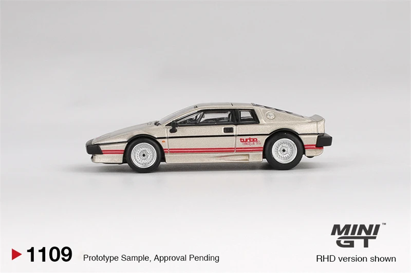 (الطلب المسبق) سيارة موديل سيارة MINI GT 1:64 Esprit Turbo Metallic Silver Diecast Collector