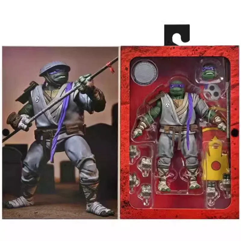 Op voorraad: NECA 54344 TMNT The Last Ronin Ultimate Donatello, 18 cm actiefiguur, officieel gelicenseerd, verzamelmodel uit de strip.