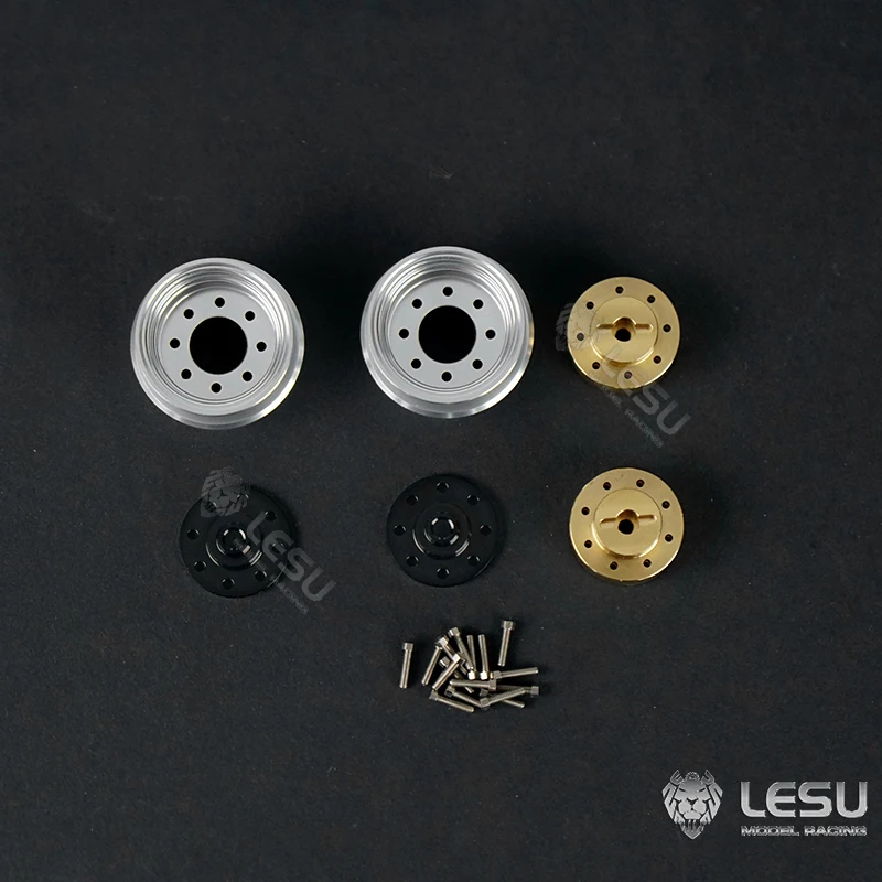 

A Pair of Metal Wheel Hubs For Lesu Rc 1/14 Scale Hydraulic Skid Steer Loader A0008 DIY Spare Part Vehicle Model TH18256