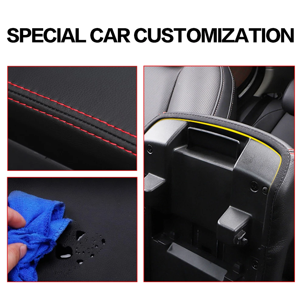 1PCS Car Armrests Box Cover Center Console Decoration Interior Trim Auto Accessories For Mazda 3 2019 2020 2021 2022