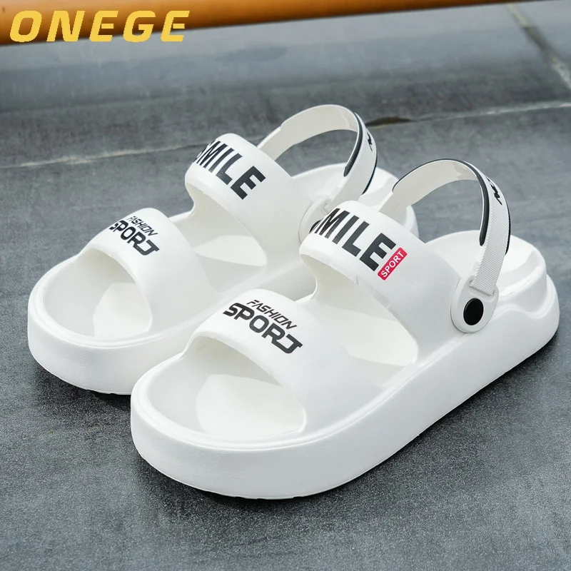 زوج من الصنادل الرجالية، ملابس خارجية رياضية عصرية جديدة قابلة للتنفس للرجال في الصيف، غير قابلة للانزلاق، مقاومة للاهتراء، نعل ناعم، أحذية شاطئ رائعة للقيادة #5
