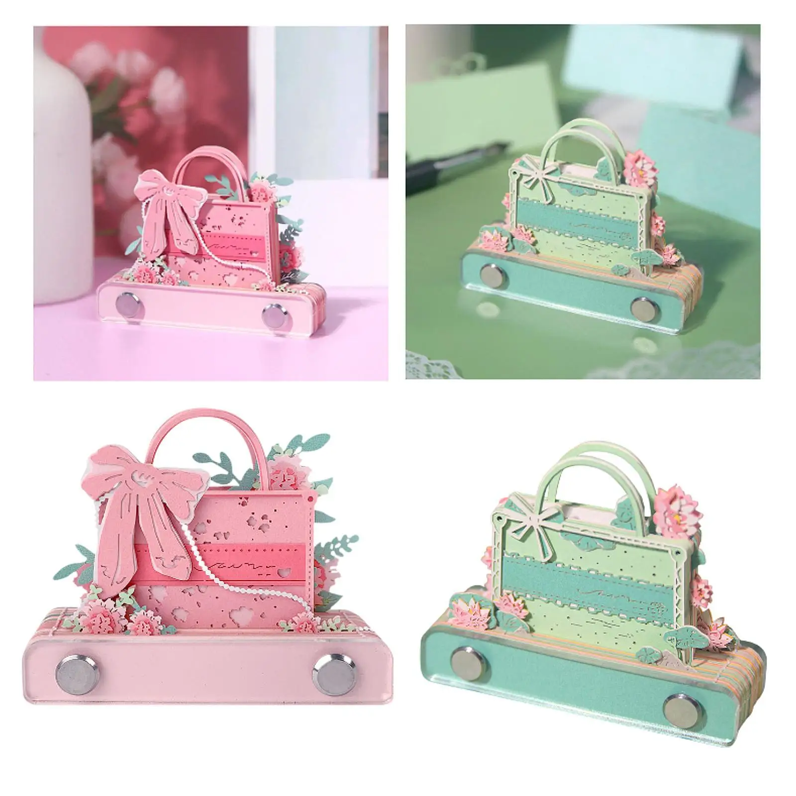 3D Memo Pads Note Bag Paper Craftwork Decoration Convenience Carving Sticky