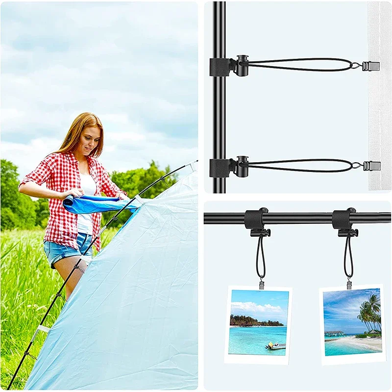 Professional Plastic Small Spring Clamps Heavy Duty Crafts Plastic Clips Backdrop Clips Clamps for Backdrop Stand Photography