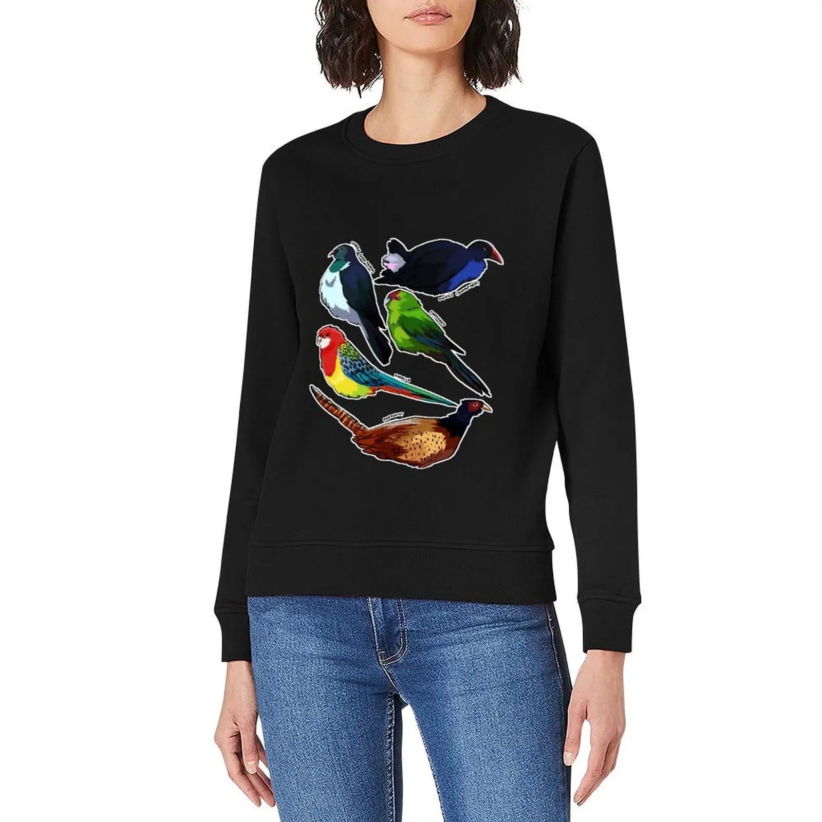 مجموعة الطيور # 4 - بلوفر شفاف ملابس رجالية ملابس أنيمي ملابس رجالي مصممة ملابس رياضية سويت شيرت رجالي #3