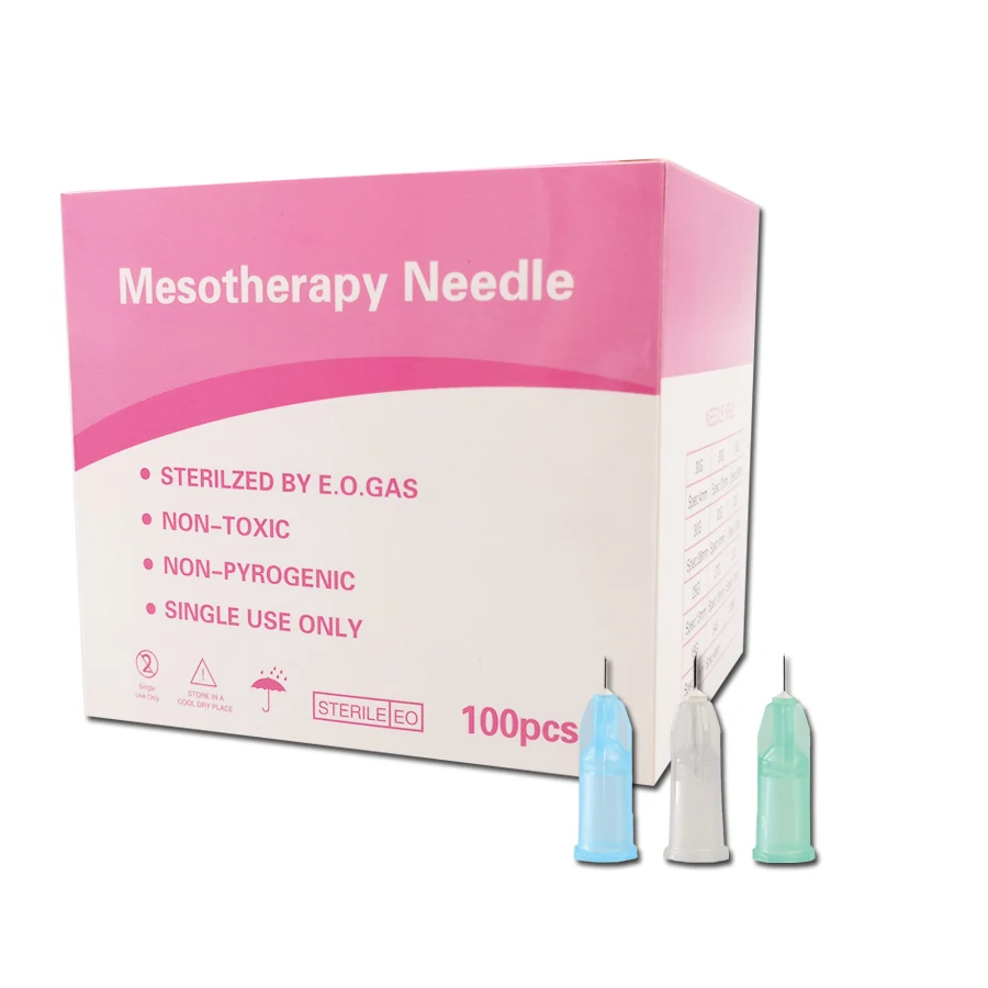 1 Box Disposable Sterile Mesoneedle Medical Beauty 18G 25G 27G 30G 31G 32G 34G 4/13/25/30mm Injector Micro Hypodermic Needle