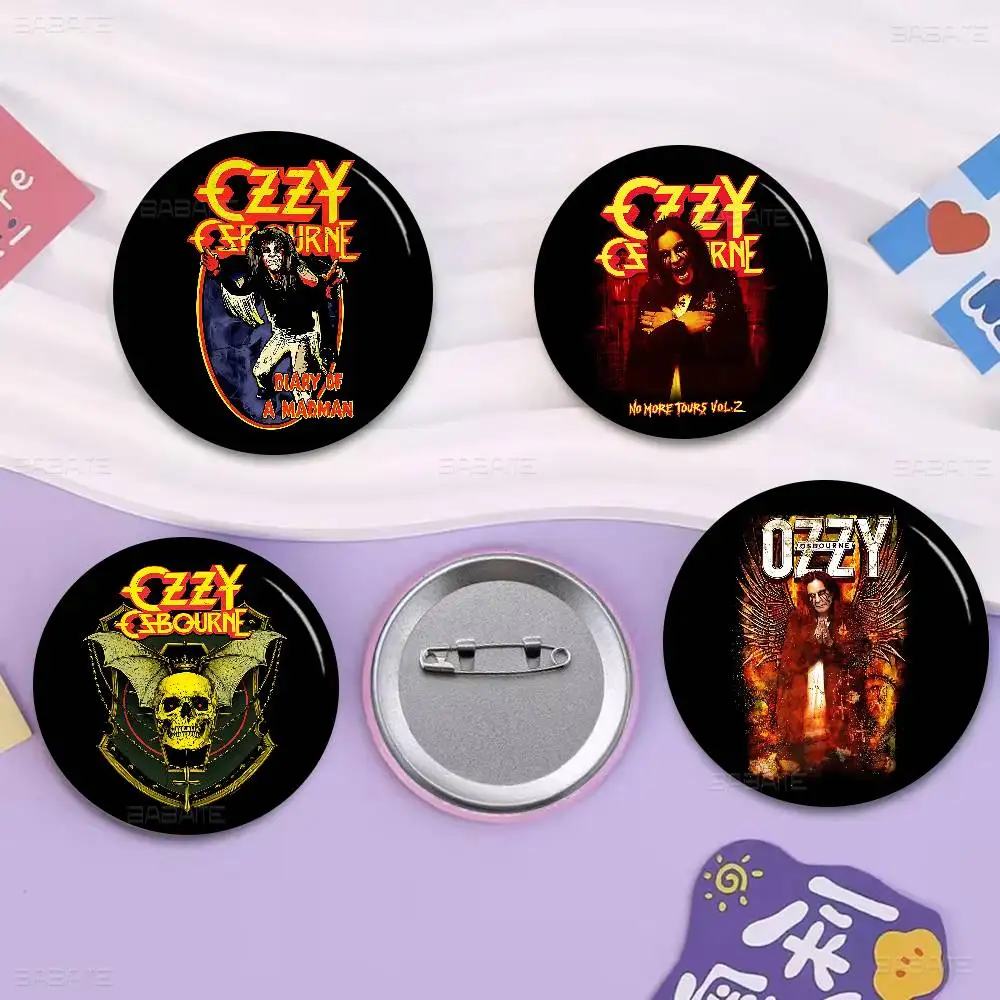 H-HeavyS M-Metal Band Rock 32/44/58MM Customizable Button Pins Cute Funny Creative Badge Jewelry Decor Gifts For Friends
