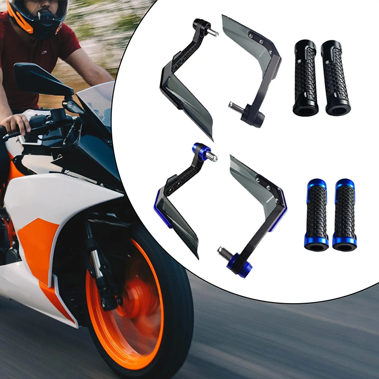

Motorcycle Handguard Throttle Grip Cover for Motorbike Replacements