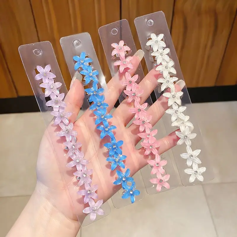 New Kids Mini Hair Clips For Girls Hair Accessories Braided Hair Hairpin Small Flower Sweet Women Fashion Decoration Barrettes