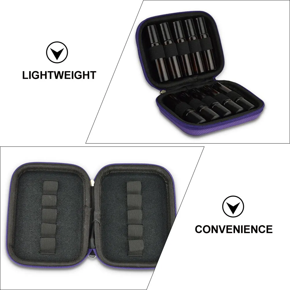 

Essential Oil Storage Pouch Portable Travel Case Lightweight Durable Mini Bag For Roller Bottles ganizer