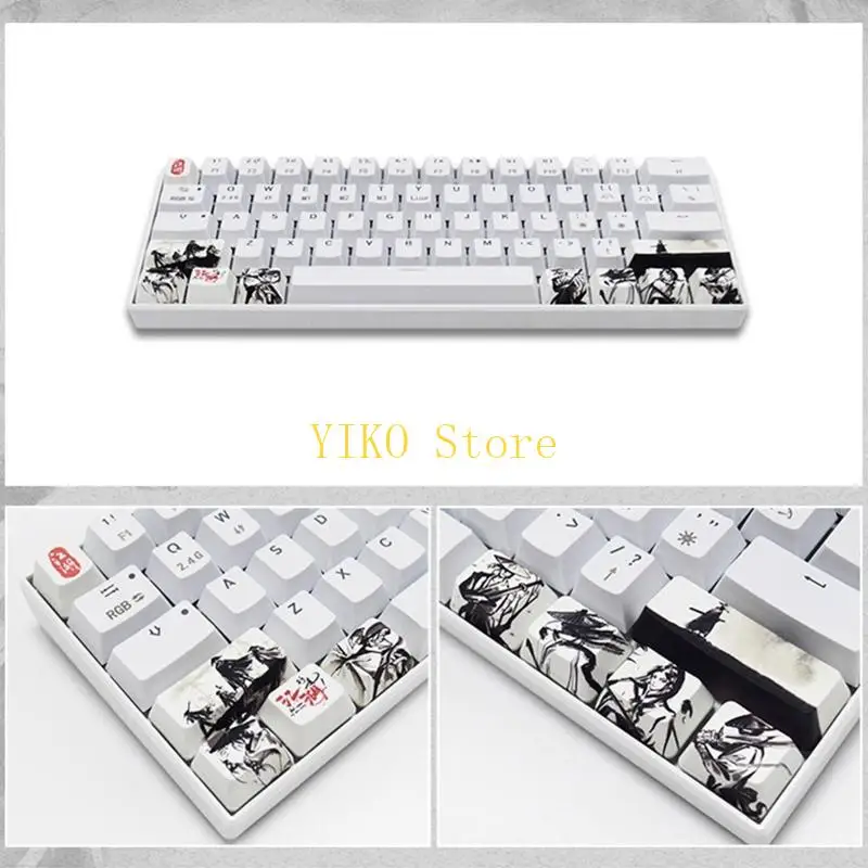 K32C 10 pcs PBT Five Sides Dye-Sub SHIFT ESC Keycap OEM for Mechanical Keyboard