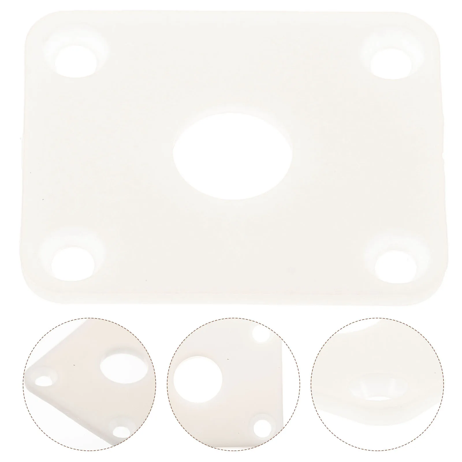 

Plastic Guitar Input Jack Plate Replacement for Electric Guitar Bass Jack Socket Cover Part Bass Output Cover Mini Jackplate