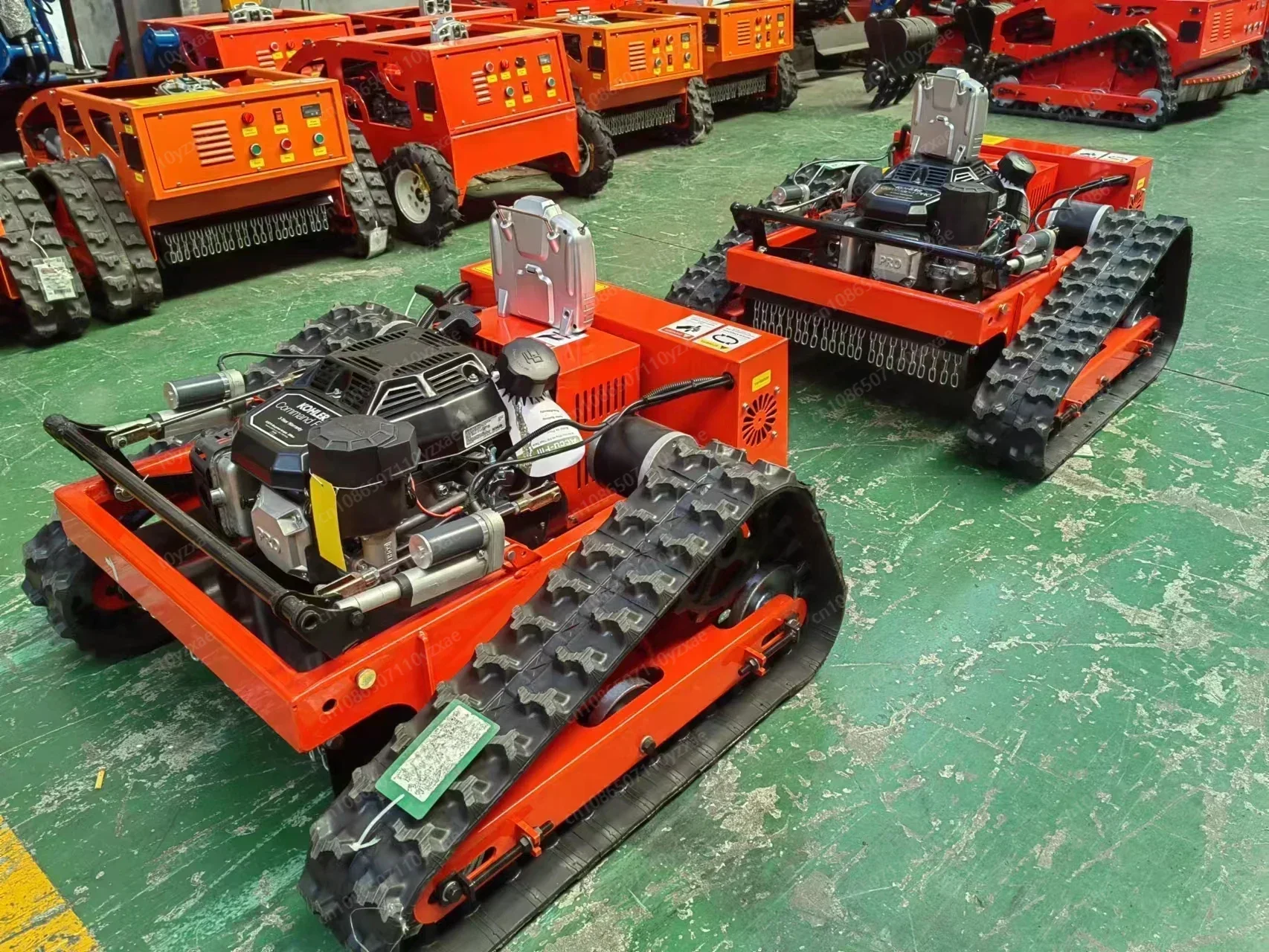 Remote Control Lawn Mower Crawler All Terrain Slope Mowing Grass Cutter Robotic Mowers Machine Tracked Radio Controlled