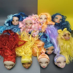 رأس دمية قوس قزح للفتيات ، عديمة العين والعيون ، أصلية ، أخت كبيرة ، أنماط مختلفة لتختار ، ألعاب هدايا DIY أفضل 10 مبيعات لدمى الرأس الكبير - رقم 7