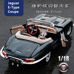 Bburago 1:18 Jaguar E-type Coupe lega modello di auto simulazione decorazione auto collezione regalo giocattolo pressofusione modello ragazzo giocattolo