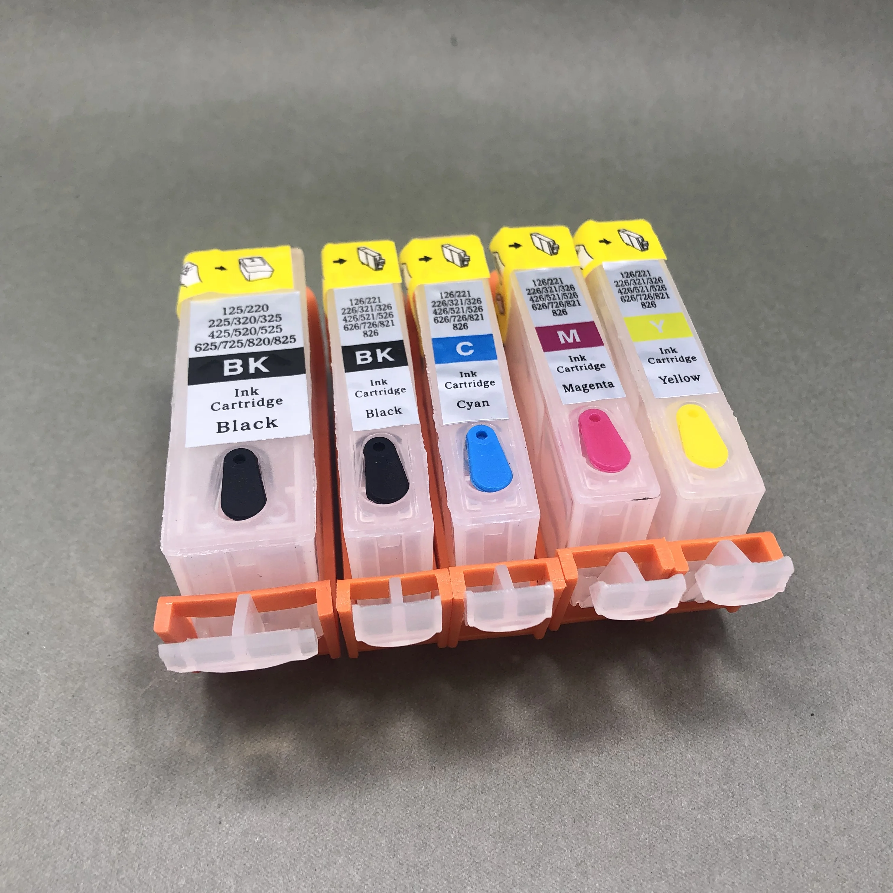 PGI-225 CLI-226 Empty Refillable Ink Cartridge with Auto Reset Chip for Canon PIXMA IP4820 IP4920 MG5120 MG5220 MG6120 MG8120