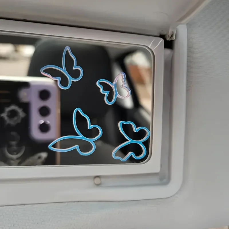 1PC Trendy Holographic Butterfly Vinyl Decal - Magical Vibe for Laptops/Phones/Cars/Water Bottles