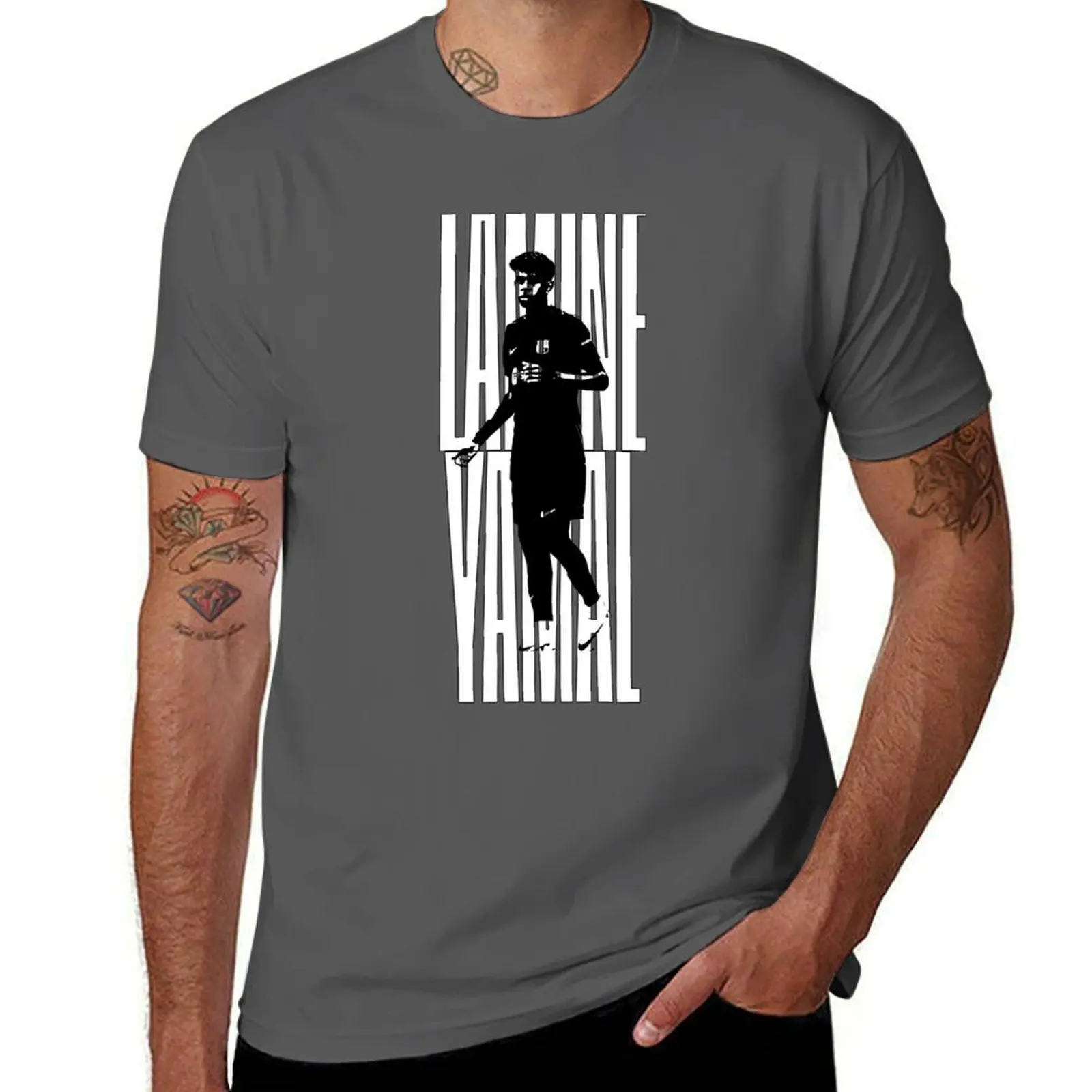 

lamine art yamal T-Shirt Basic Solid Color Short Sleeve T-Shirt