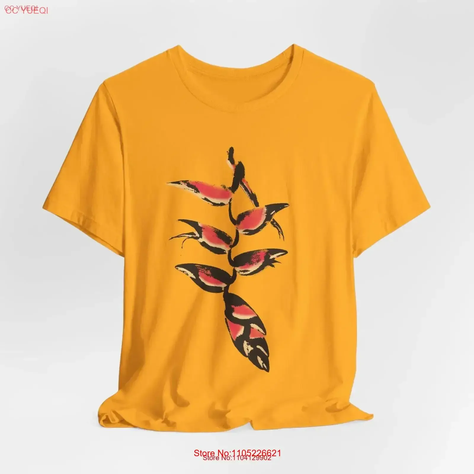 Heliconia shirt False Birds Of Paradise T Flowers Floral Unique for her Vintage Style vintage Washed fashion streetwear Unisex