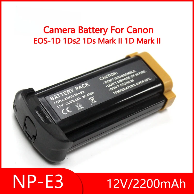 

NP-E3 NP E3 NPE3 12V 2200mAh Camera Battery For Canon 1D Mark II Mark II N 1Ds Mark II Digital Camera
