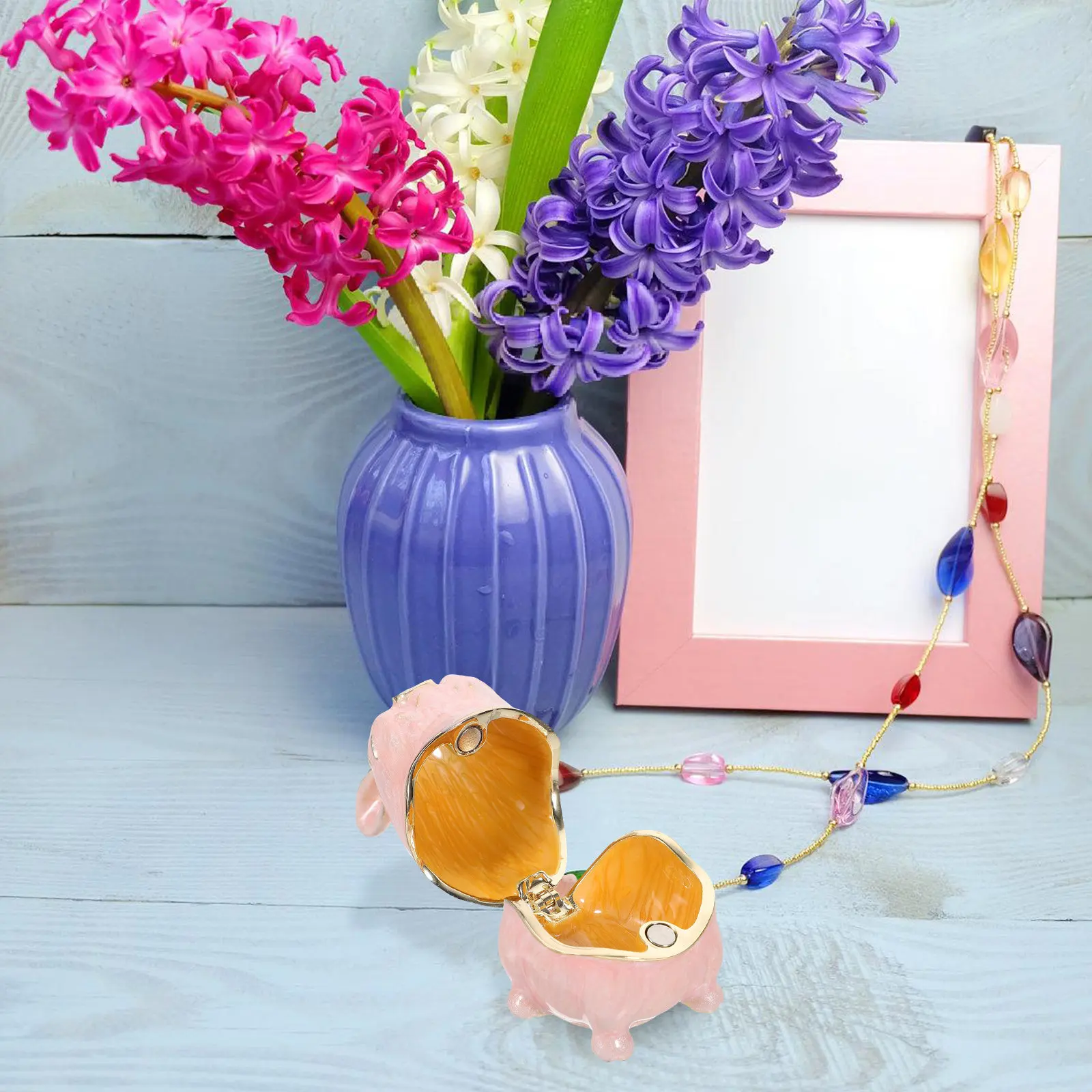 

Pig Shaped Jewelry Box Exquisite Gift Packaging Case for Earrings Rings Necklaces Home Decor Desktop Adornment Creative Storage