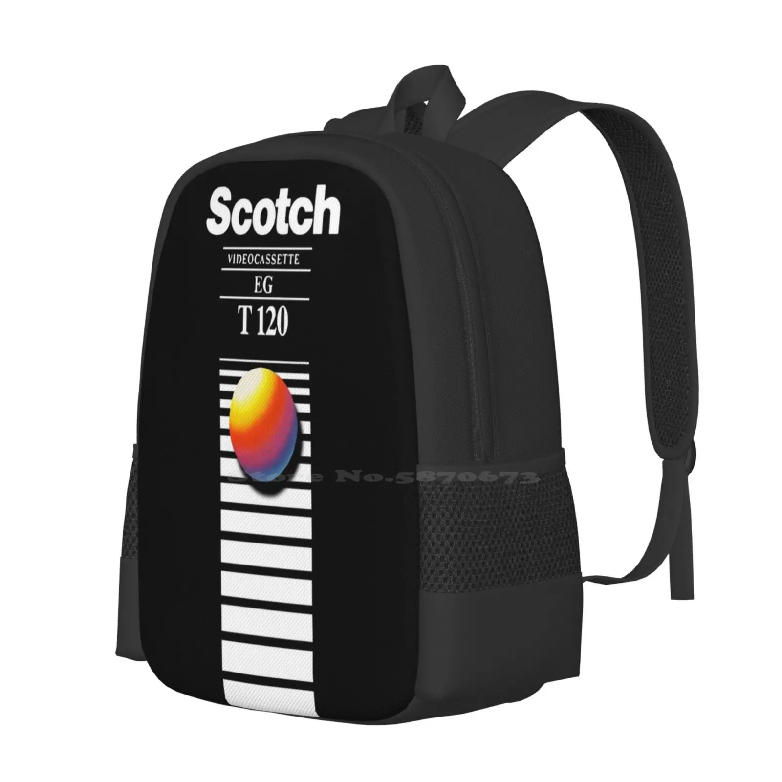 Retro Vhs Tape Aesthetic Bag Backpack For Men Women Girls Teenage Retro 80S Vhs Tape Box Aesthetic 90S Cassette Video Film