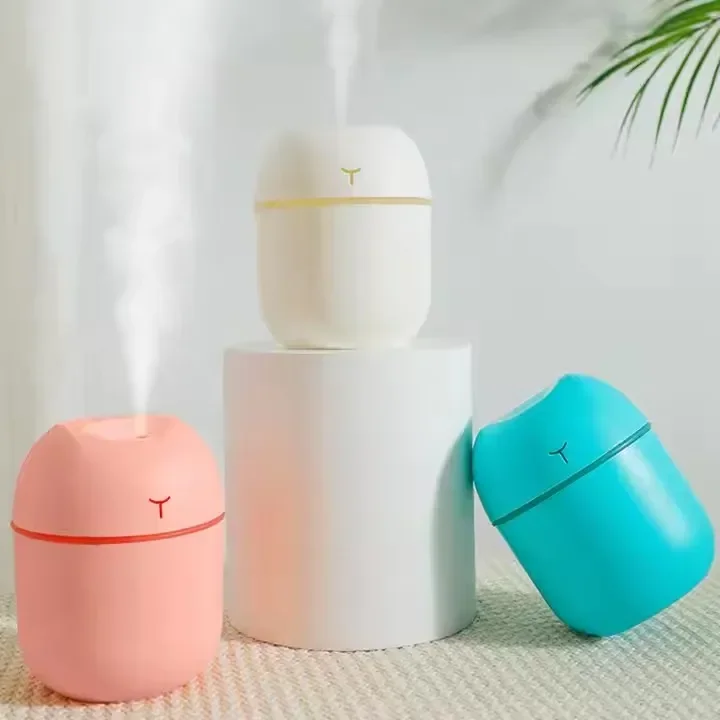 Portable 220ml Mini USB Humidifier Ultrasonic Home Air Aromatherapy Colorful Lights Car Household Use Outdoor Humidity Control