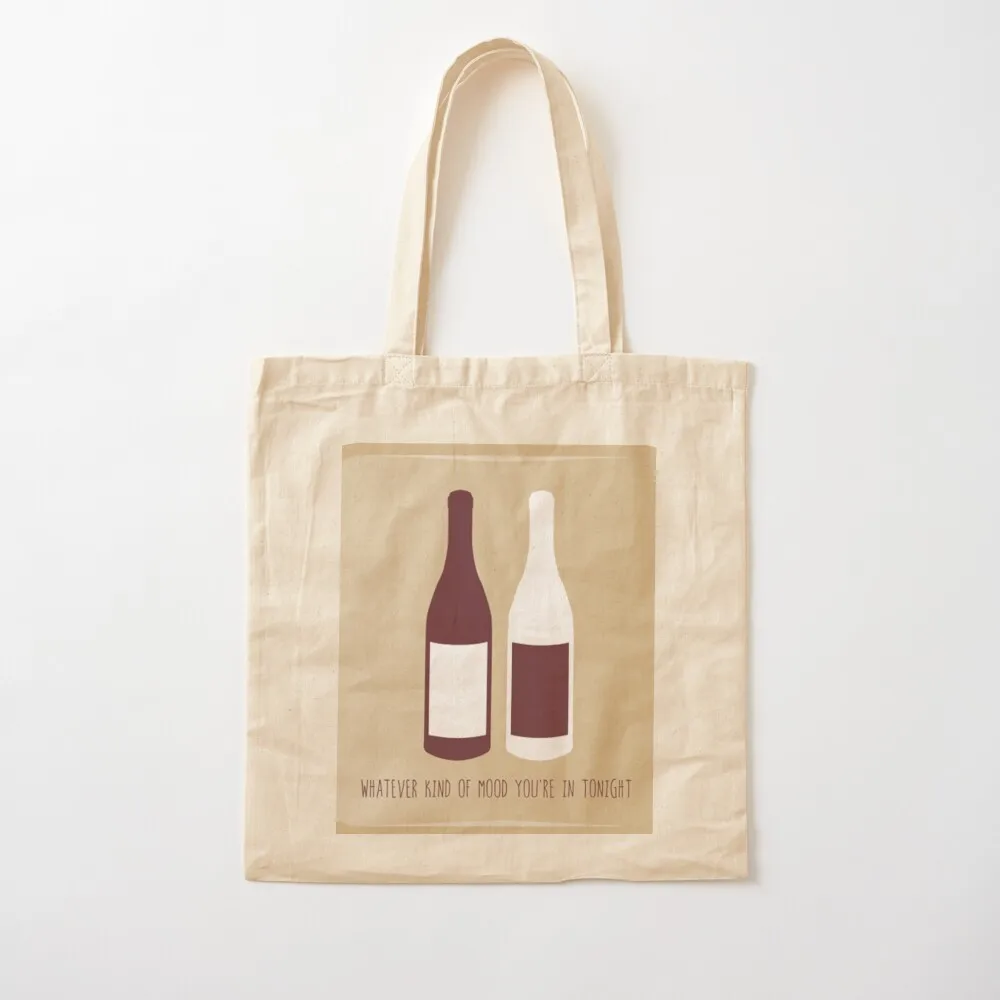 Bottle of Red, Bottle of White Tote Bag Portable shopping bag tote bag men's Shopping bags reusable shopping