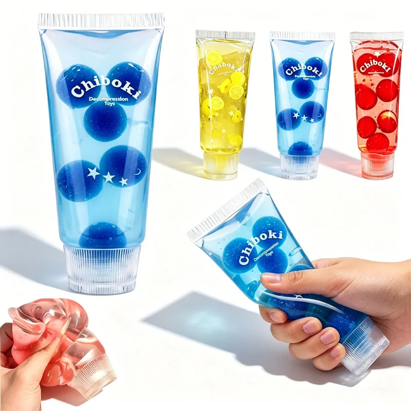 1-10 Stück Zahnpasta-Stil Weiches Gel Langsam Rückfederndes Squishy für Kinder und Erwachsene Stressabbau Fidget Sensorisches Spielzeug Entspannungs-Gadget
