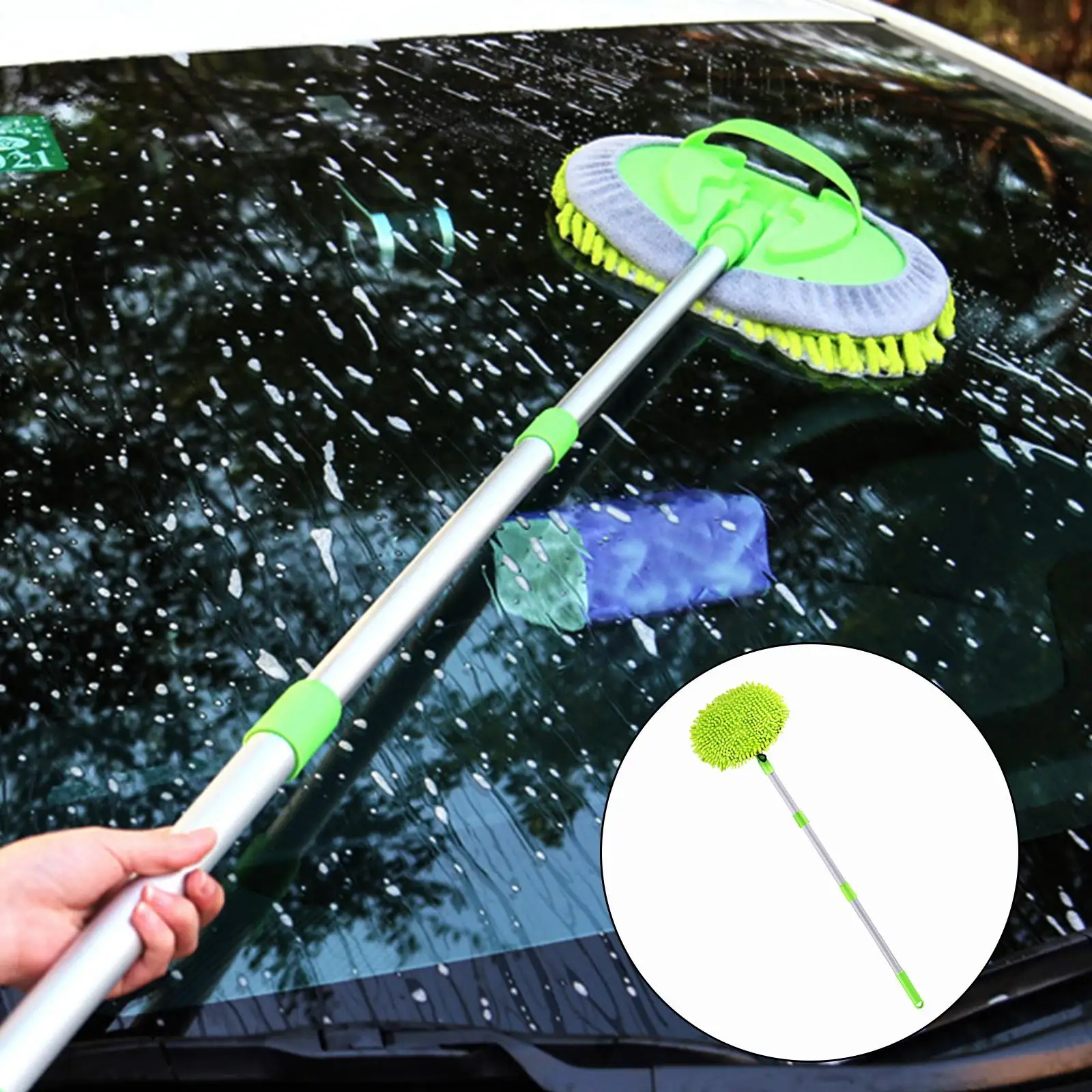 

Car Cleaning Brush Microfiber Duster Scratch Free Fit for Trailer RV Car