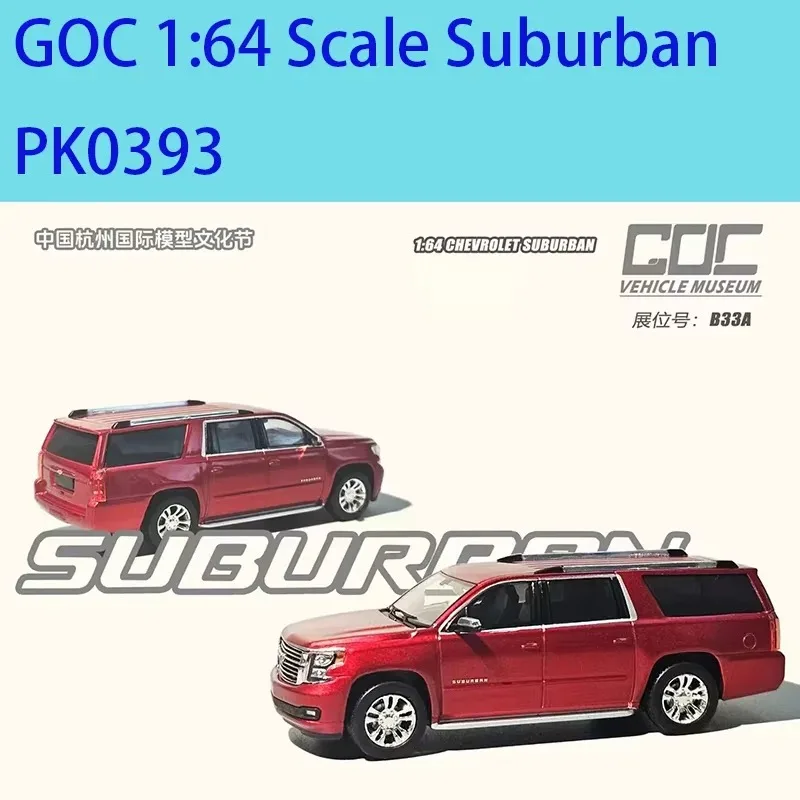 GOC Diecast 1:64 Maßstab Suburban/CV Legierung Automodell Statische Sammlung Dekorierte Feiertagsgeschenke Spielzeug