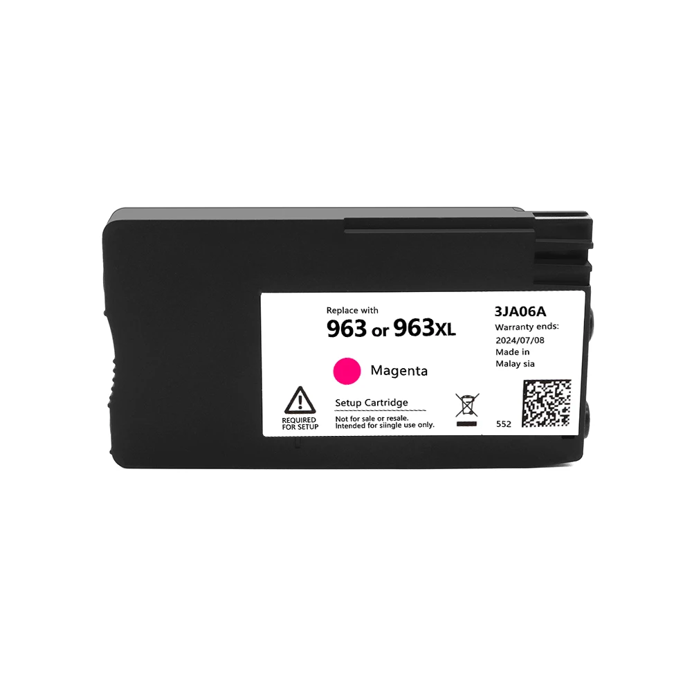 خرطوشة حبر HP 963 963XL مناسبة للاستخدام على طابعات HP OfficeJet 9010 9012 9015 9016 9018 9019 9020 9025 9026 حبر hp963