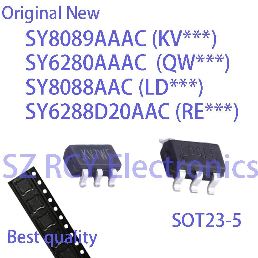 (10-50 قطعة) جديد SY8089AAAC KV SY6280AAAC QW SY8088AAC LD SY6288D20AAC RE SY6288D20 SY8089 SY6280A SOT23-5 IC