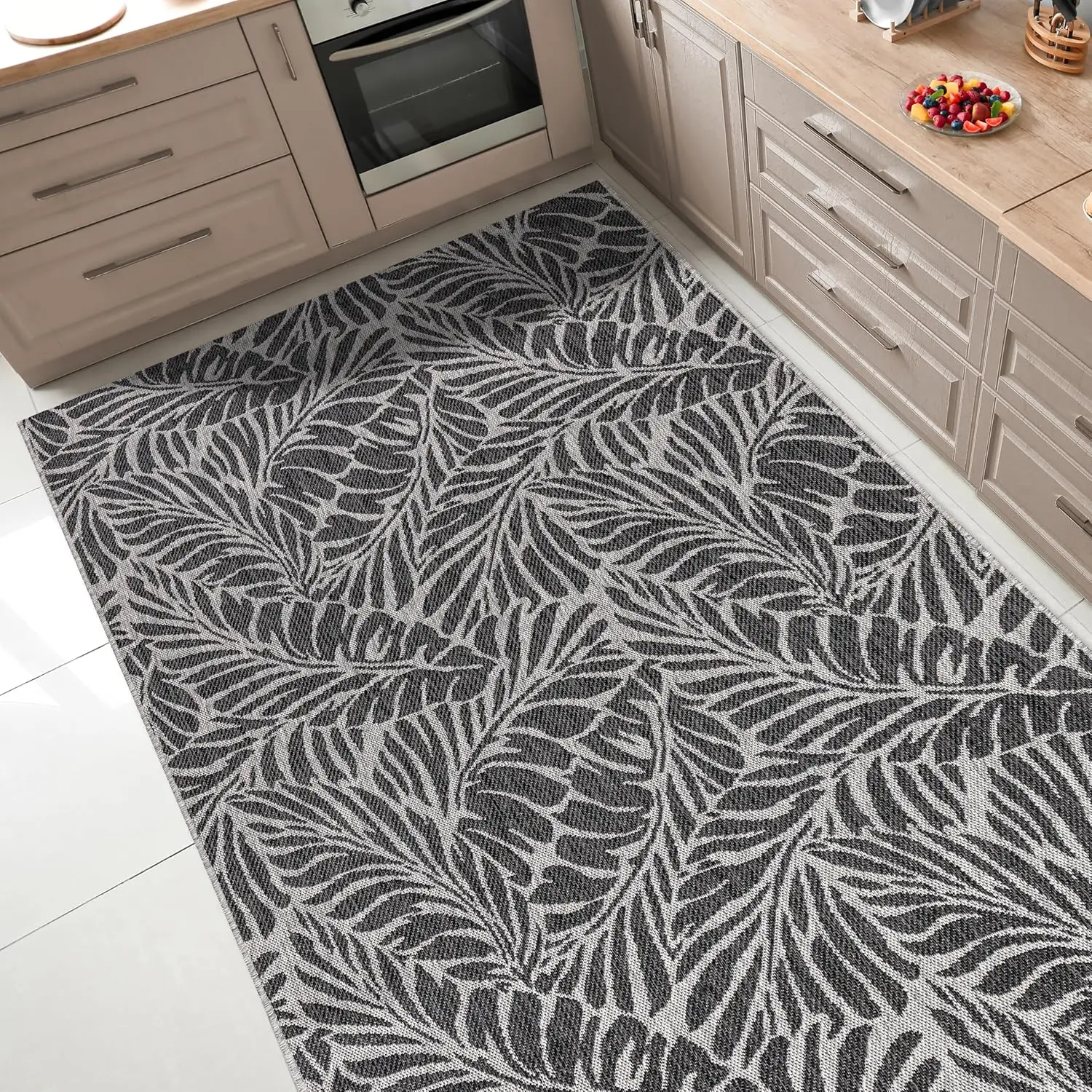 Keen Home Design Terrace Outdoor Area Rug - Washable Indoor/Outdoor Rug for Patio, Kitchen, Balcony, Beach, Deck and Porch