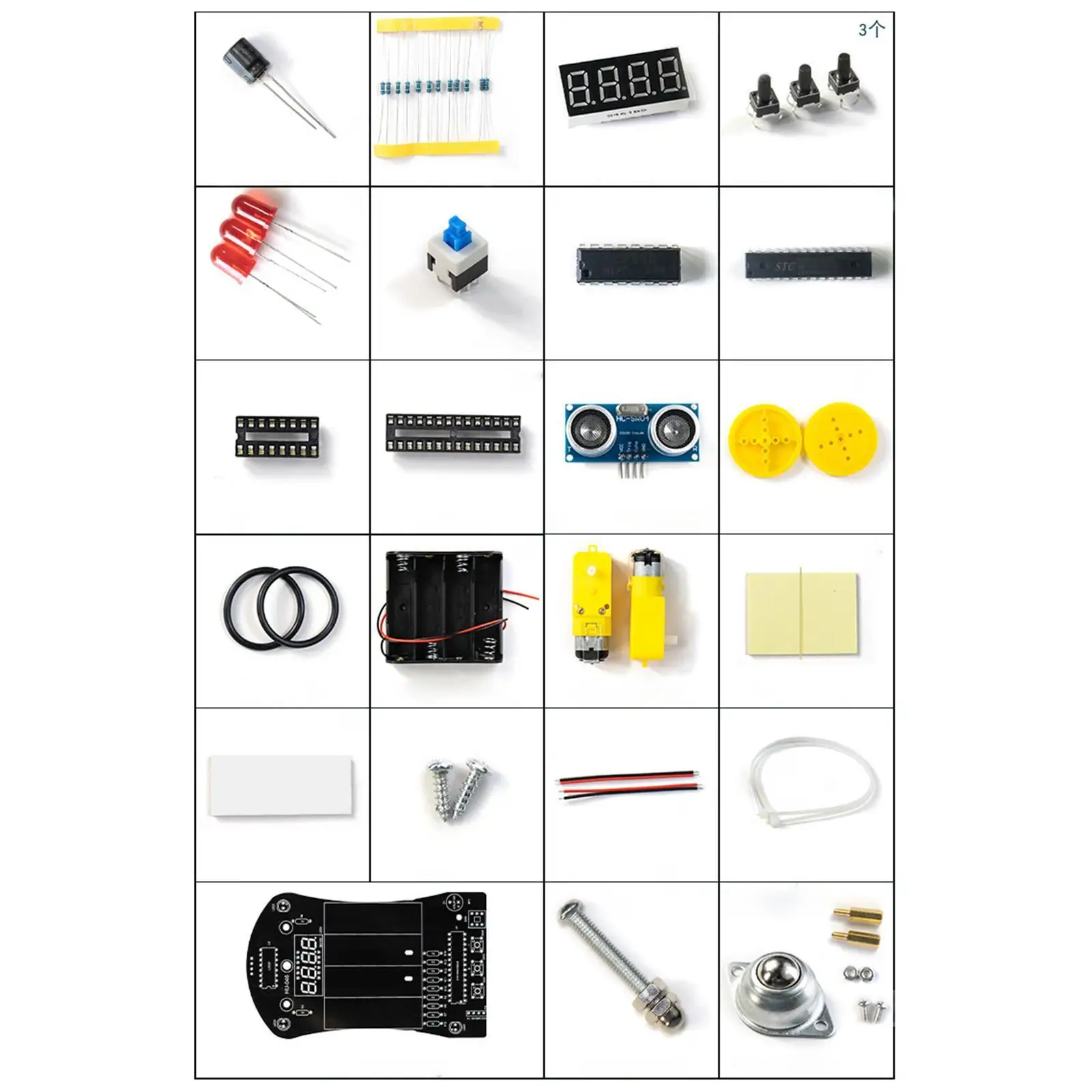 Smart Robot Kits Portable Compact Smart Robot Car R3 Project Kit for Logical Birthday Gifts Mathematics Teaching Aids Hands on